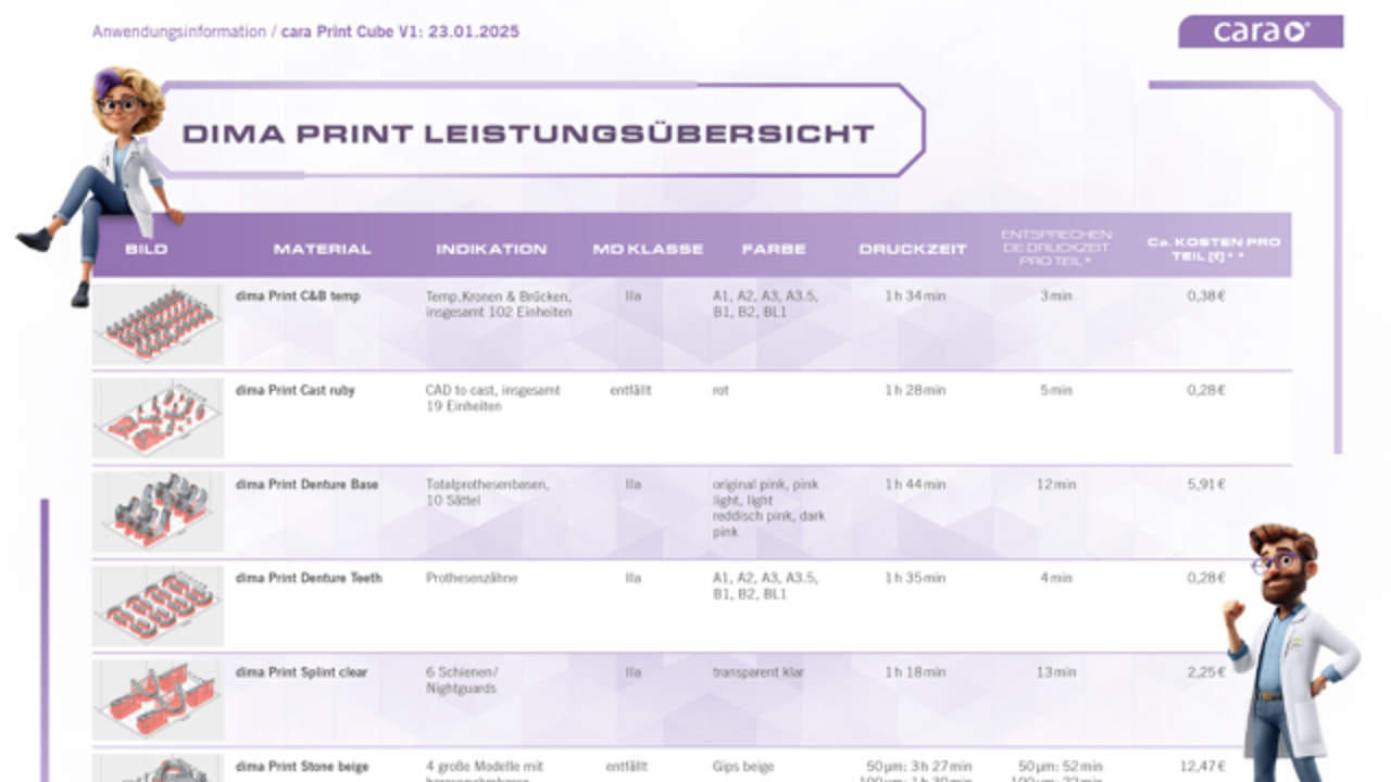 dima Print Leistungsübersicht